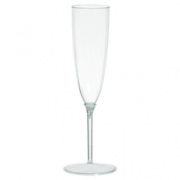 Buy Clear Plastic Champagne Glasses Next Day UK Delivery