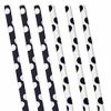 Black Polka Dot Paper Straws