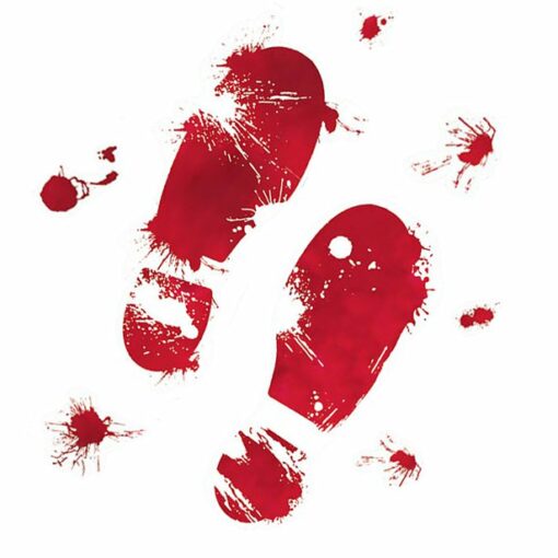 Bloody Footprints Decoration - 61cm