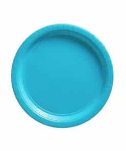 Turquoise Party Paper Dessert Plates