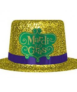 Alternative view of Mardi Gras Party Mini Glitter Hat