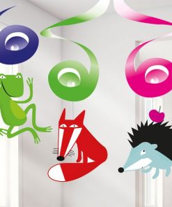 Animal Party Hanging Swirls