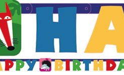 Animal Party Happy Birthday Letter Banner