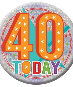Happy 40th Birthday Badge