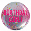 Birthday Girl Pink Badge
