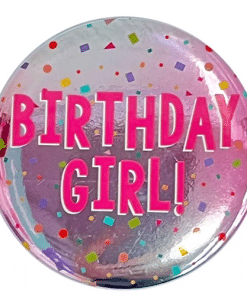 Birthday Girl Pink Badge