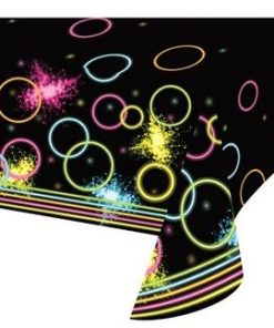 Glow Party Plastic Tablecover