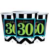 30th Birthday Chevron Party Paper Cups