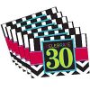 30th Birthday Chevron Party Invitation Cards
