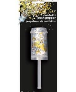 Alternative view of Foil Confetti Push Popper - Gold/Silver