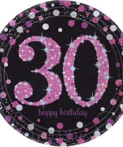 Pink Sparkling Celebration Age 30 Party