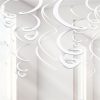 White Hanging Swirls Party Decoration