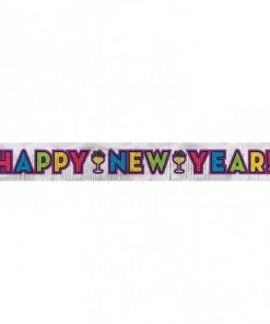 New Years Eve Party Glitter Banner