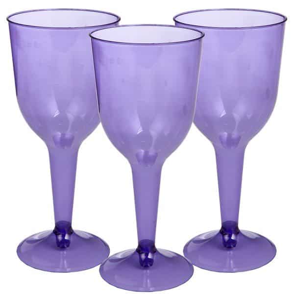 Buy Purple Plastic Wine Glasses Fun Party Supplies