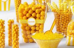 Yellow & Orange Candy Buffet