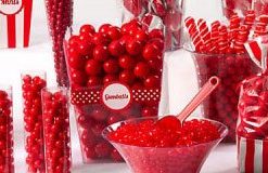 Red & White Candy Buffet