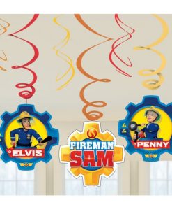 Fireman Sam Party Swirl Decorations