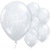 Happy Engagement Diamond Clear Latex Balloons