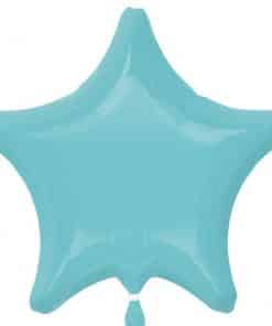 Robins Egg Blue Star Foil Balloon