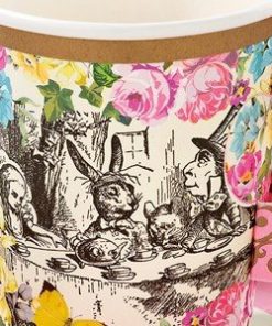 Alternative view of Alice in Wonderland Party Themed Paper Party Cups with Saucers (Pk 12)
