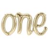 Age One White Gold Phrase Balloon Bunting