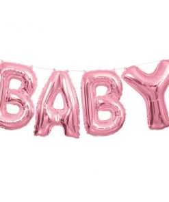 Baby Pink Phrase Balloon Bunting