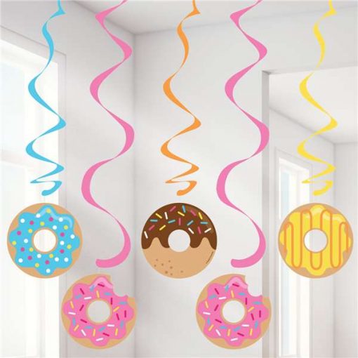 Doughnut Time Party Dizzy Dangler Decorations