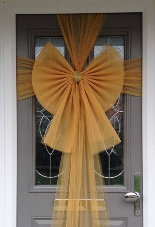 Gold Door Bow