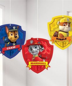 Paw Patrol Party Honeycomb Hanging Decorations
