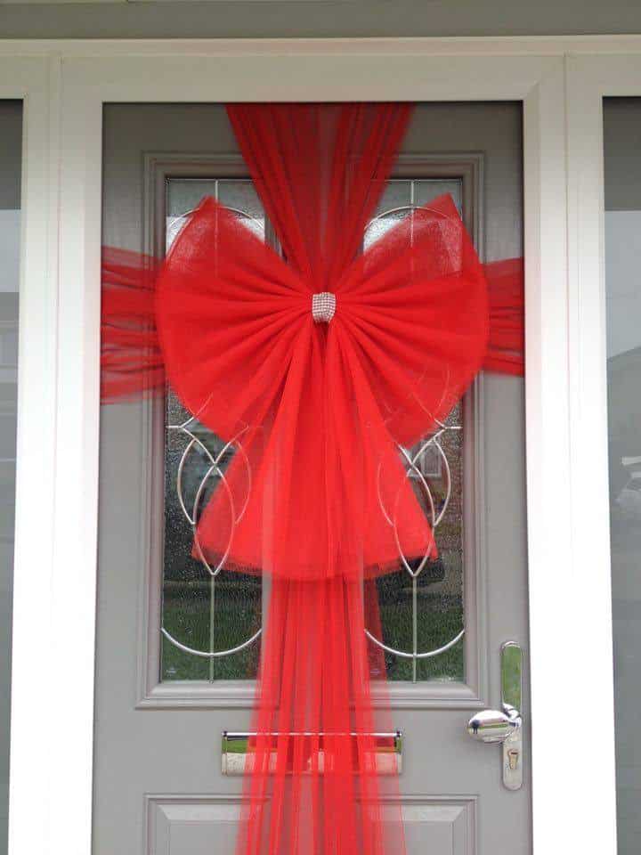 buy christmas red door bow fun party supplies next day buy christmas red door bow fun party supplies next day