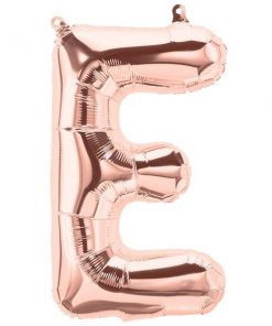 Rose Gold Letter E Foil Balloon