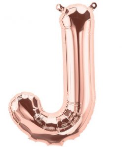 Rose Gold Letter J Foil Balloon