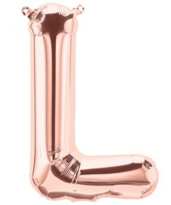 Rose Gold Letter L Foil Balloon