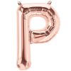 Rose Gold Letter P Foil Balloon