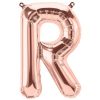 Rose Gold Letter R Foil Balloon