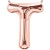 Rose Gold Letter T Foil Balloon