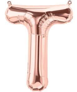 Rose Gold Letter T Foil Balloon