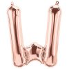 Rose Gold Letter W Foil Balloon