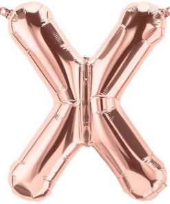 Rose Gold Letter X Foil Balloon