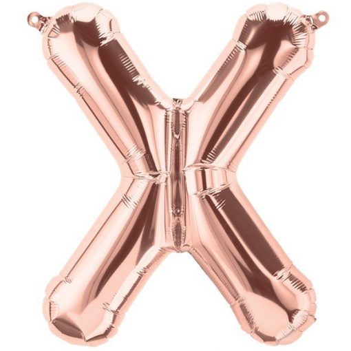 Rose Gold Letter X Foil Balloon