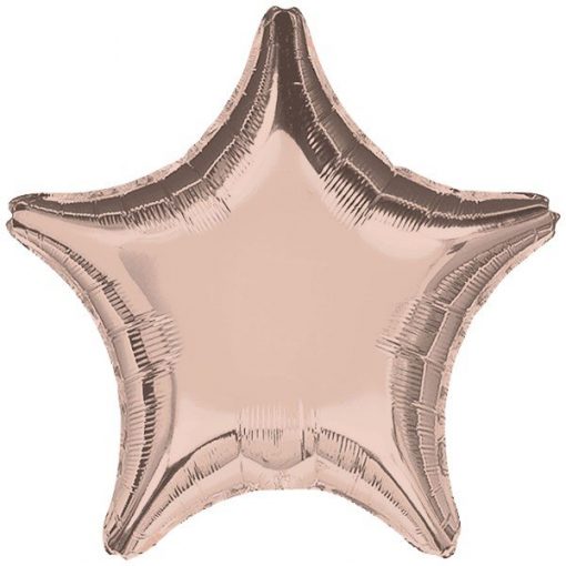 Rose Gold Star Shaped Balloon