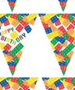 Block Party Paper Flag Bunting Decoration
