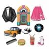 Rock N Roll Grease Classic 50s Cutout Decorations