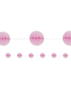 Baby Pink Honeycomb Garland Decoration