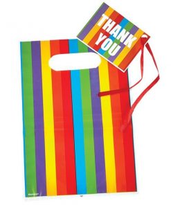 Rainbow Stripe Loot Bags & Tags