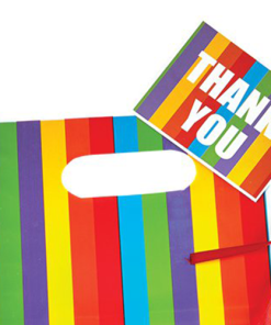 Rainbow Stripe Loot Bags & Tags