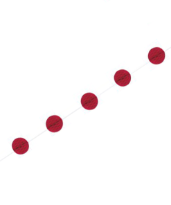 Red Honeycomb Garland Decoration