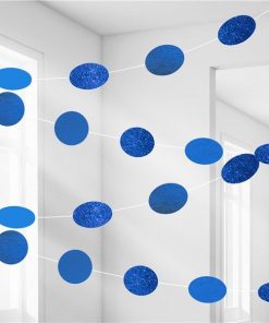 Royal Blue Glitter Hanging String Decorations