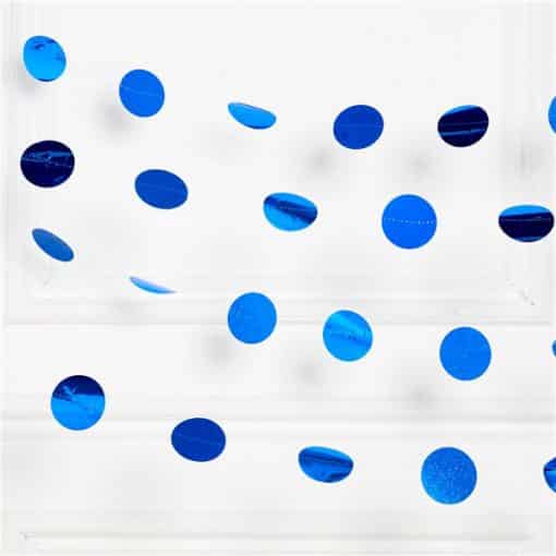 Royal Blue Glitter Hanging String Decorations