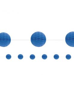 Royal Blue Honeycomb Garland Decoration